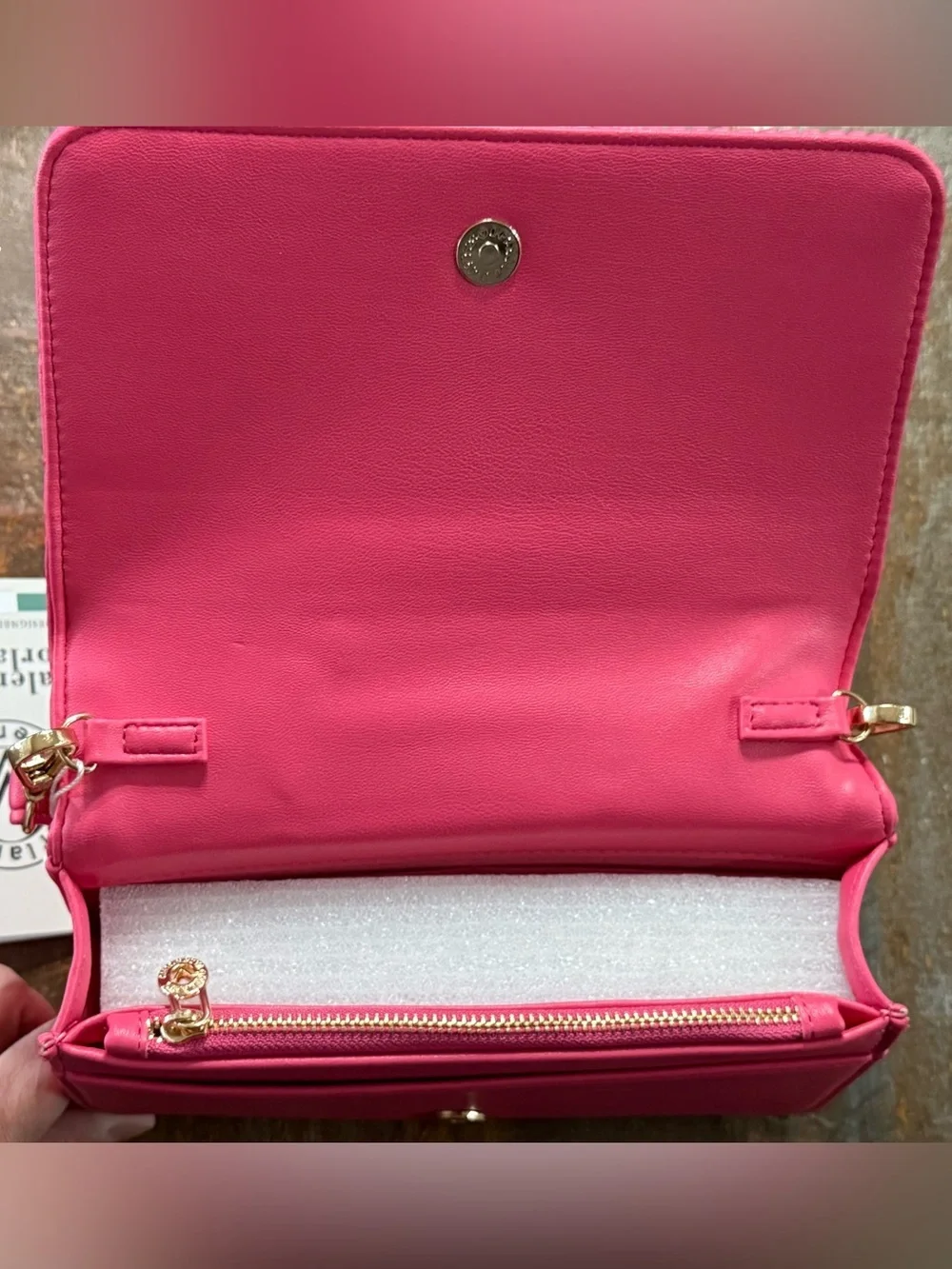 Valentino Orlandi Pink Quilted Crossbody Bag NWT